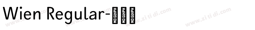 Wien Regular字体转换 Wien Regular字体转换